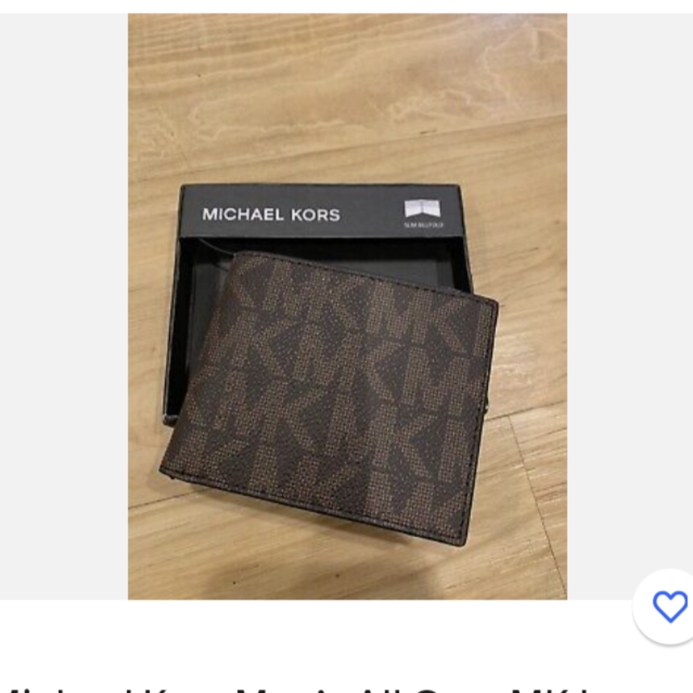 Michael kors men's bifold MK printed logo wallet - Picture 4 of 8